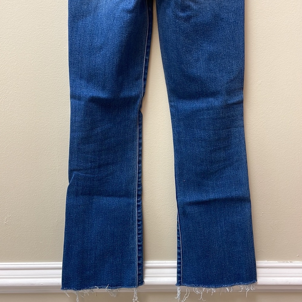New MOTHER The Hustler High-Rise Ankle Fray Jeans in Layover!!🔥🔥🔥 - Picture 12 of 16